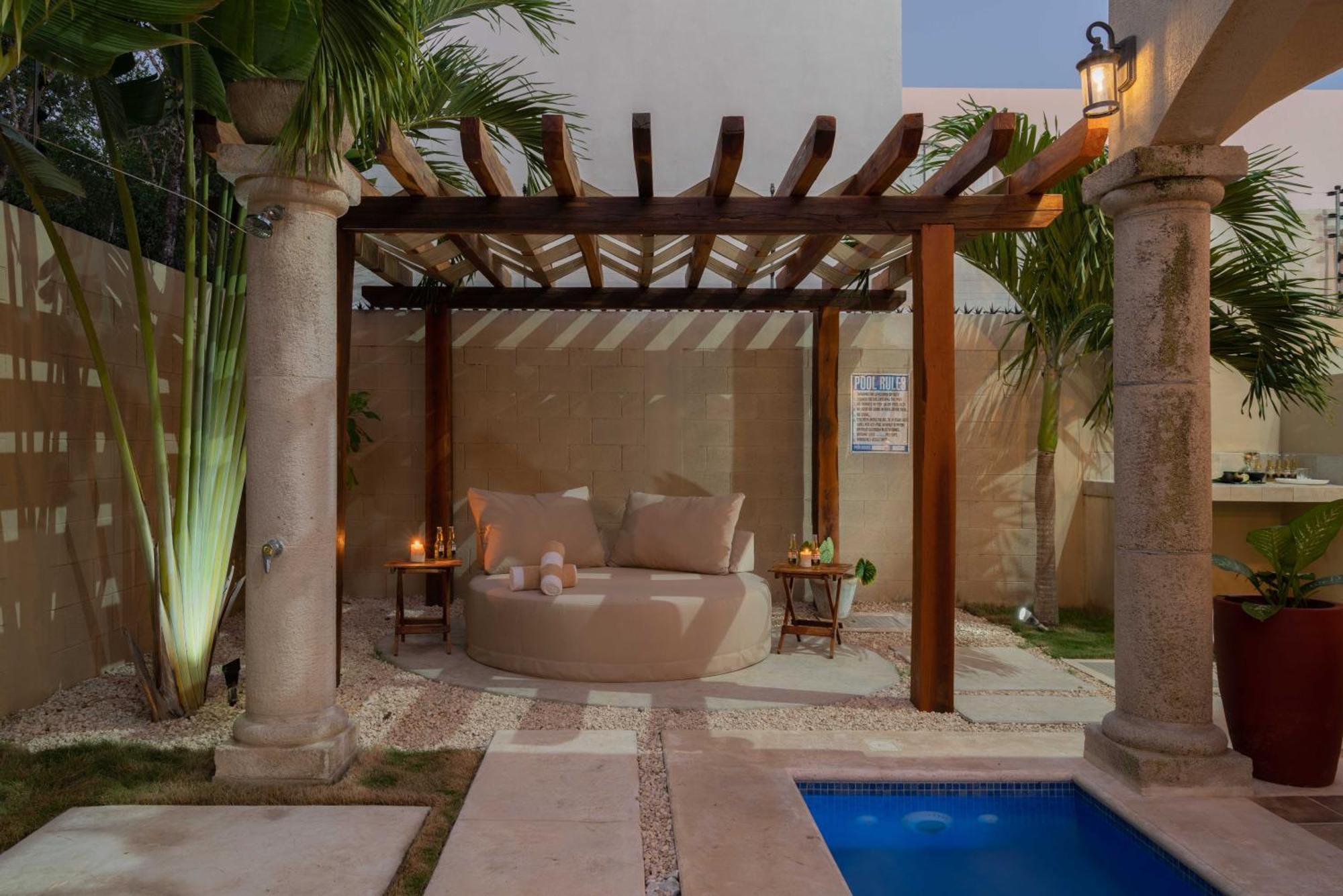 Tulum Stunning Villa For 10-Cabana-Private Pool-Parking Екстер'єр фото
